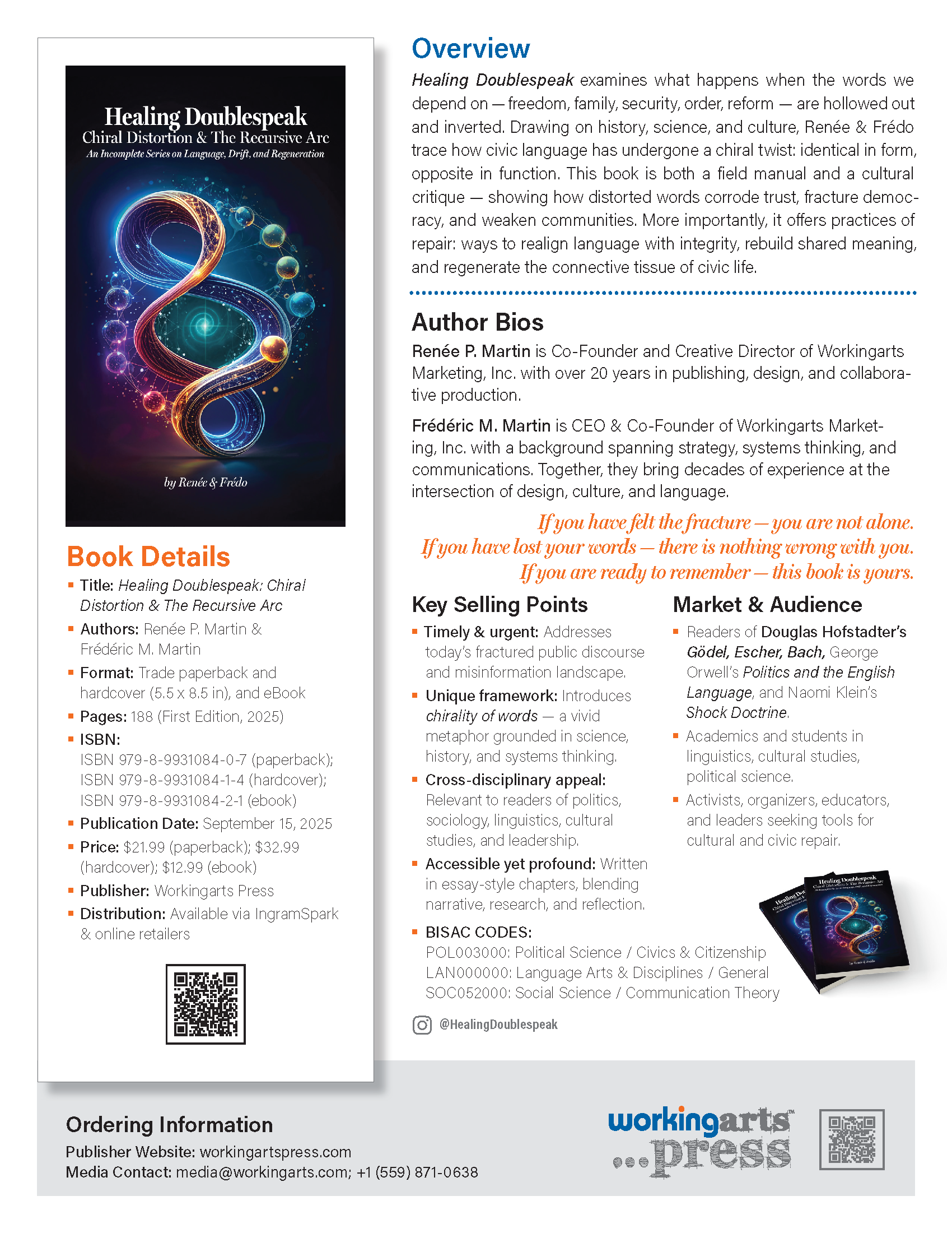 Healing Doublespeak sell sheet